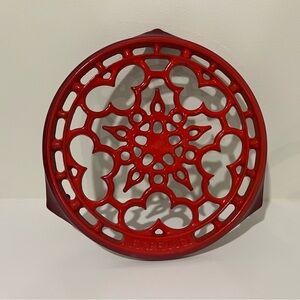Le Creuset Cherry Red Cast Iron Trivet
